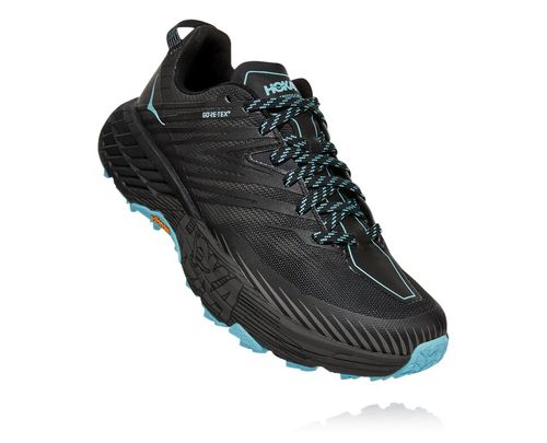 Hoka One One Dame Speedgoat 4 Gore-tex Trail Løpesko Anthracite/Dark Gull Grå Norge-16NPR